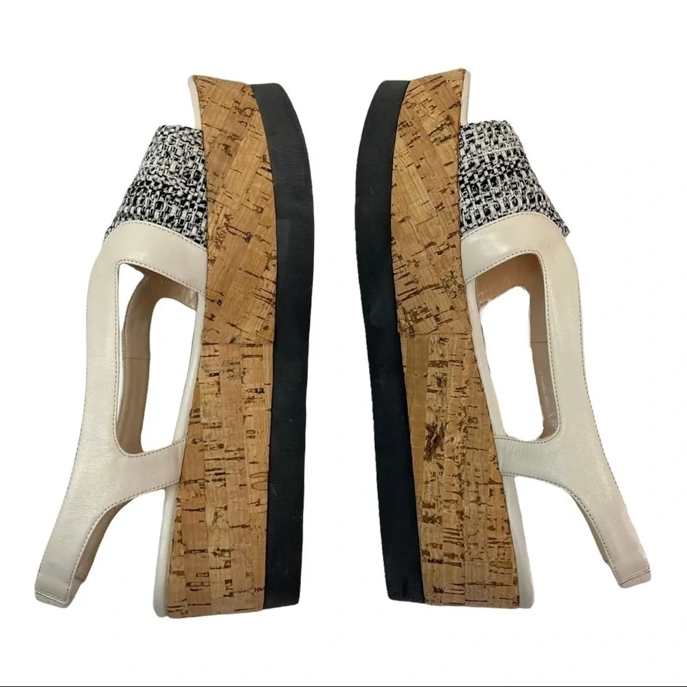 Fabiana Filippi Cork Platform Leather Sandals 39